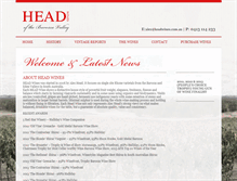 Tablet Screenshot of headwines.com.au